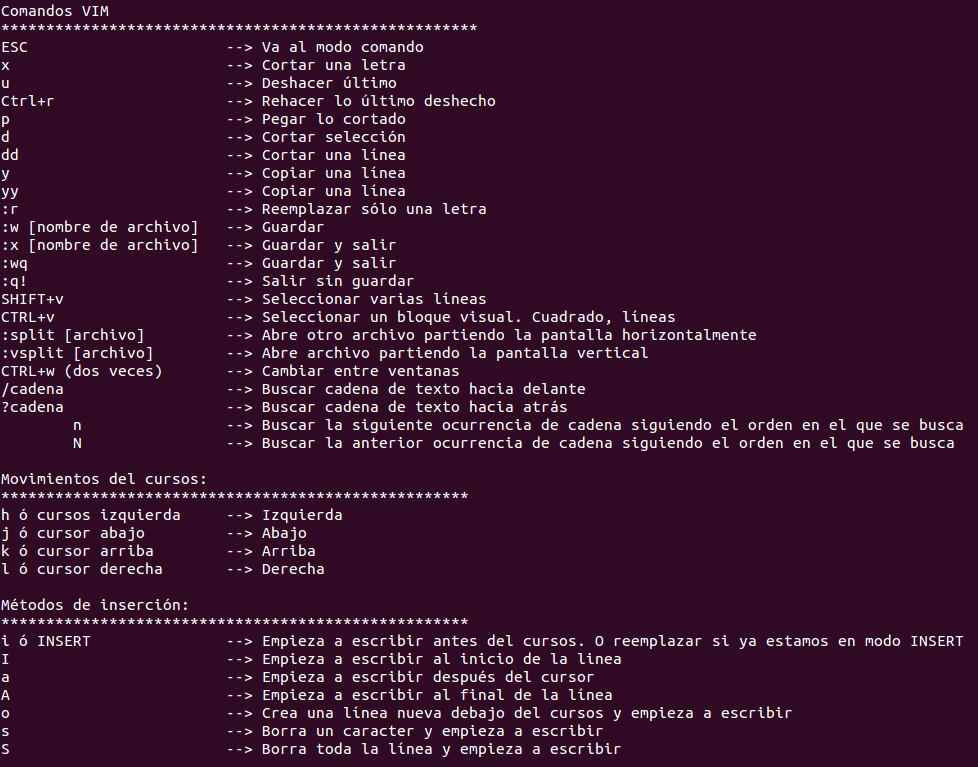 Tabla de ejercicios de conversión entre sistemas numéricos