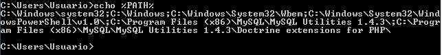 Resultado de echo %PATH%