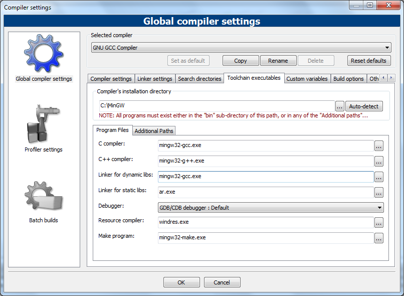 Settings Compiler