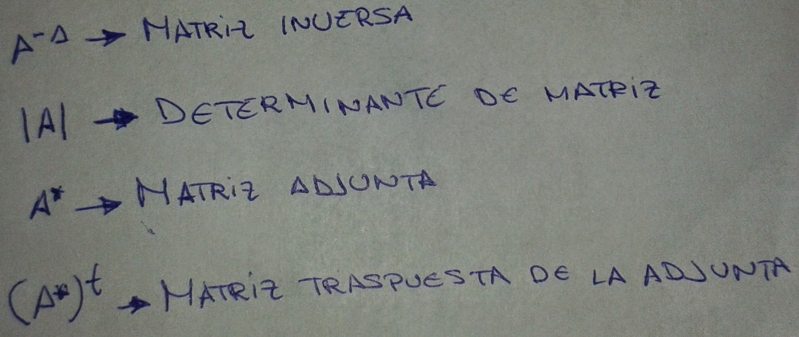 Matriz inversa (paso 2)