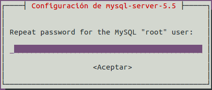 Selección de Apache como servidor