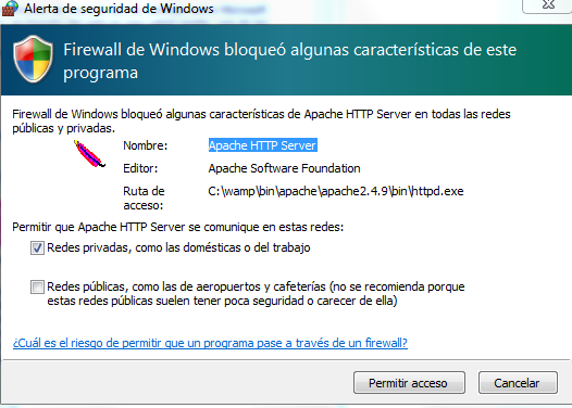 Pasos de instalación de WAMP