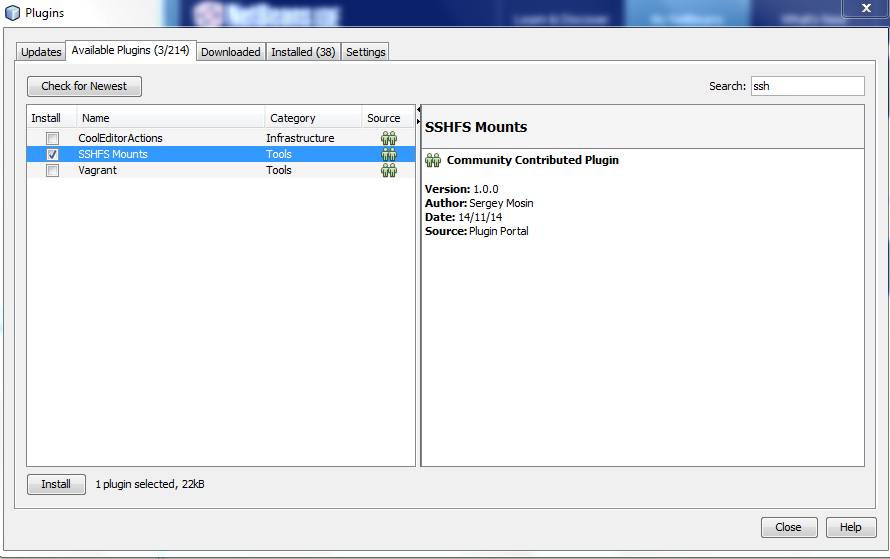 Instalación de ssh mounts