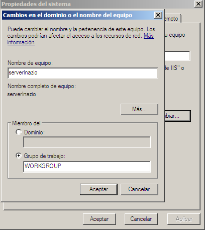 Nuevo nombre del equipo introducido
