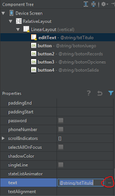 Asignar referencia a string desde el panel de propiedades
