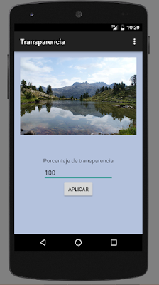 Aplicación con transparencia al 100% (imagen invisible)