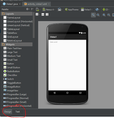 Secciones de la paleta