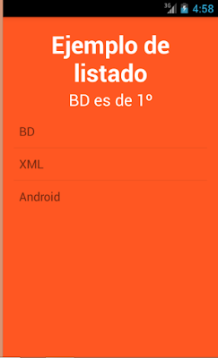 Vista completa de la aplicación con lista y resultado
