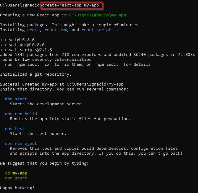 Creando proyecto React